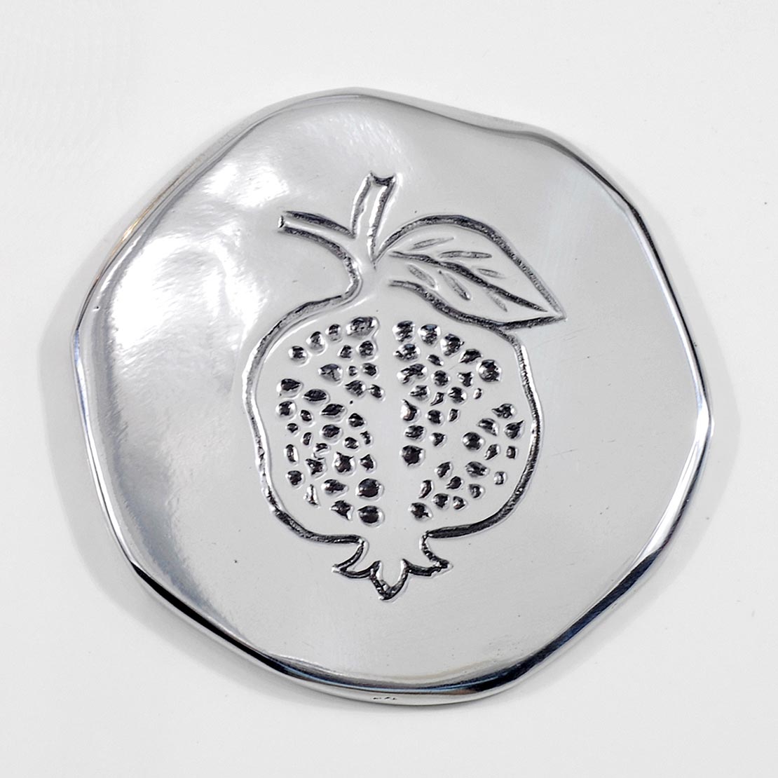 Handmade metal inserted coaster
