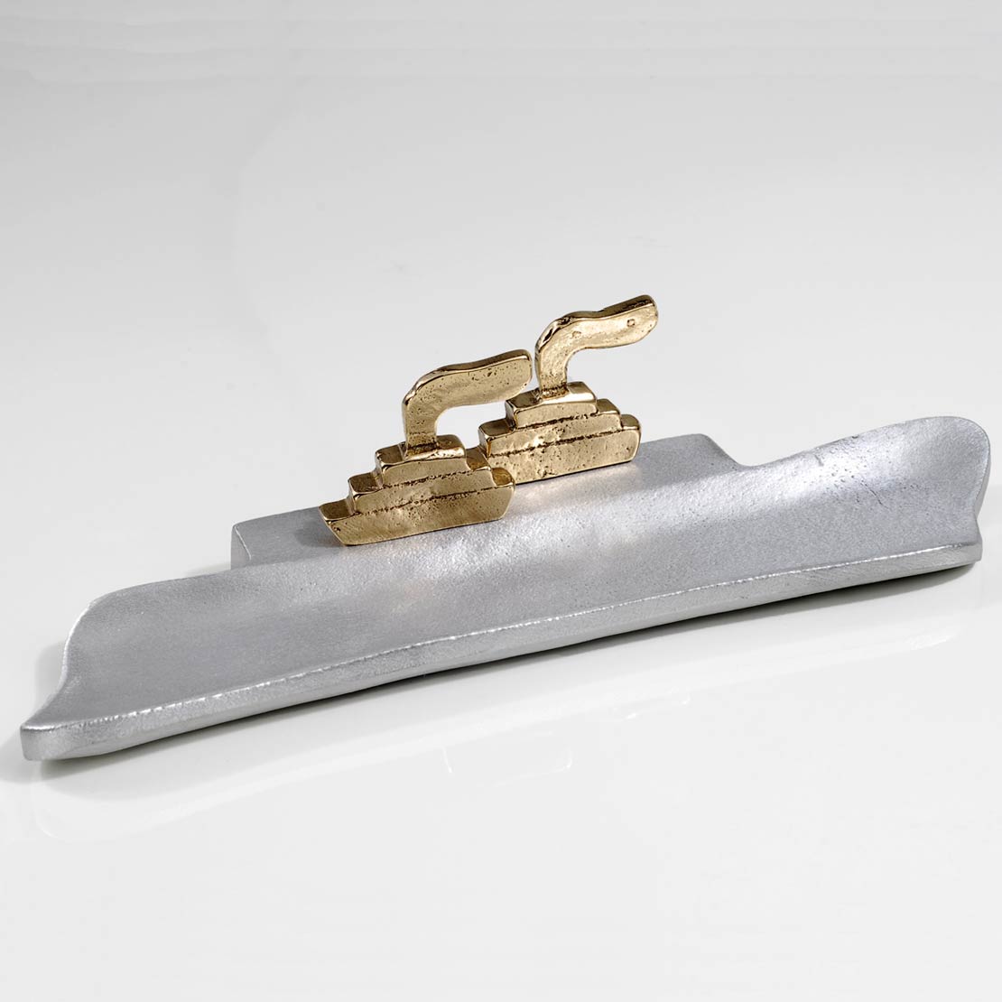 Handmade metal pencil / card holder