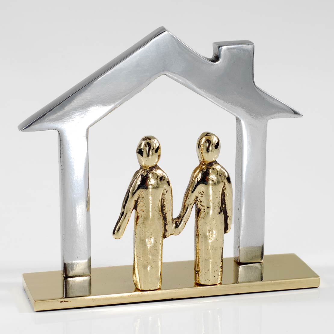 Handmade metal card holder