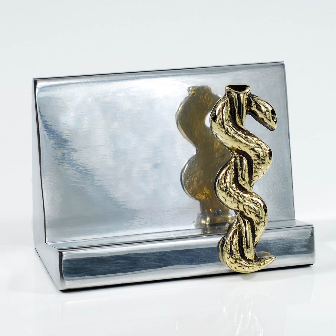 Handmade metal card holder