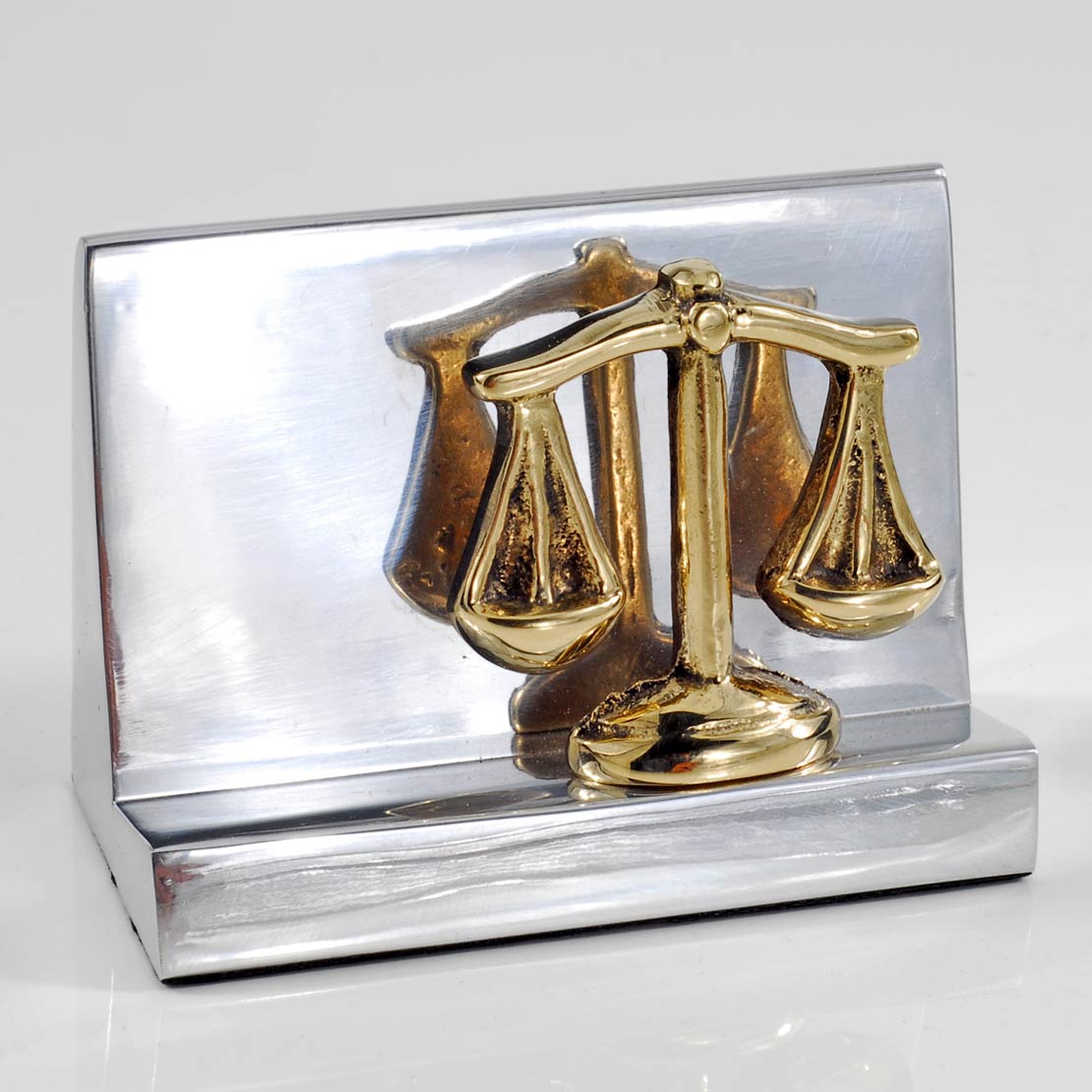Handmade metal card holder