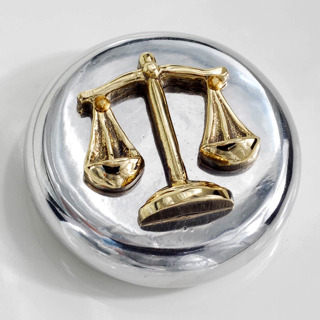Handmade metal paperweight / press papier