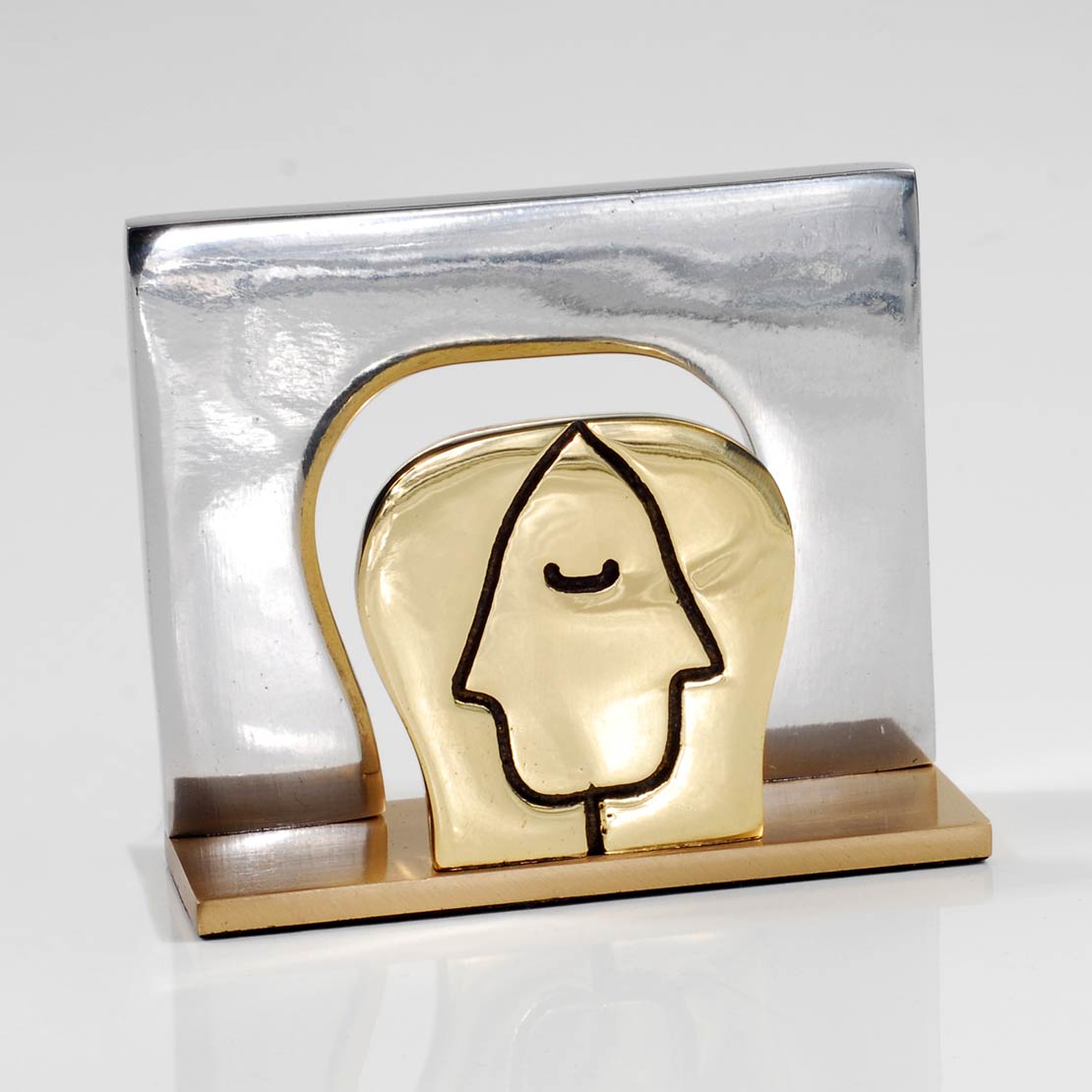 Handmade metal card holder