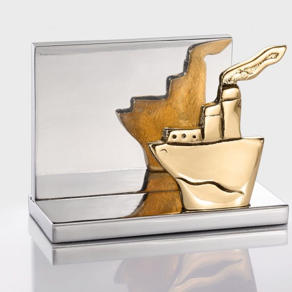 Handmade metal card holder