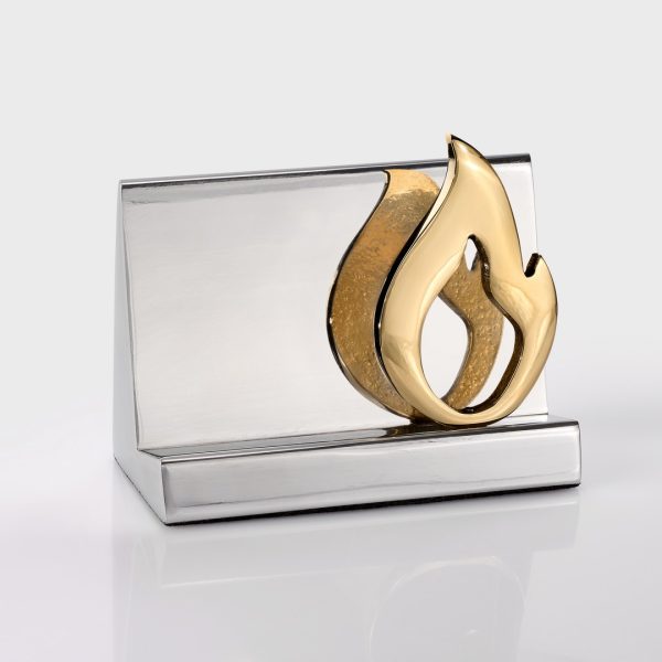 Handmade metal card holder