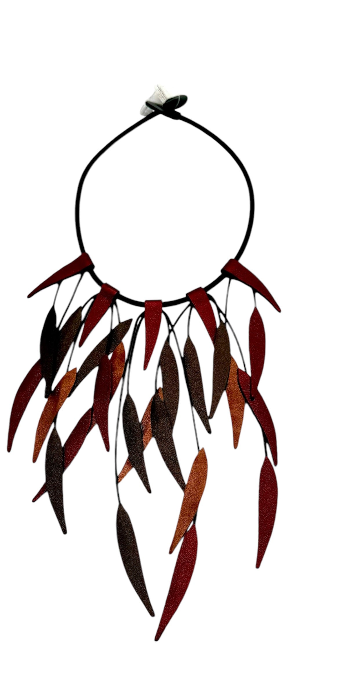 Handmade leather necklace