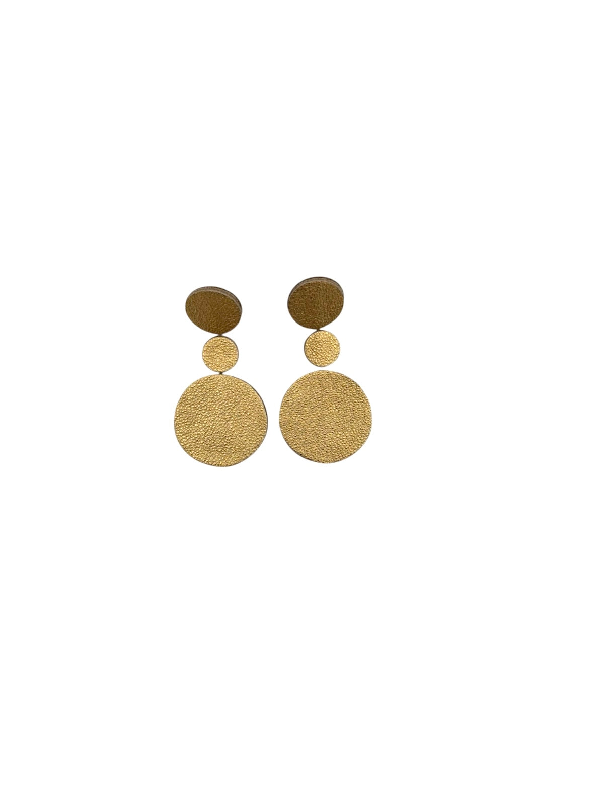 Handmade leather Earrings with silver hooks