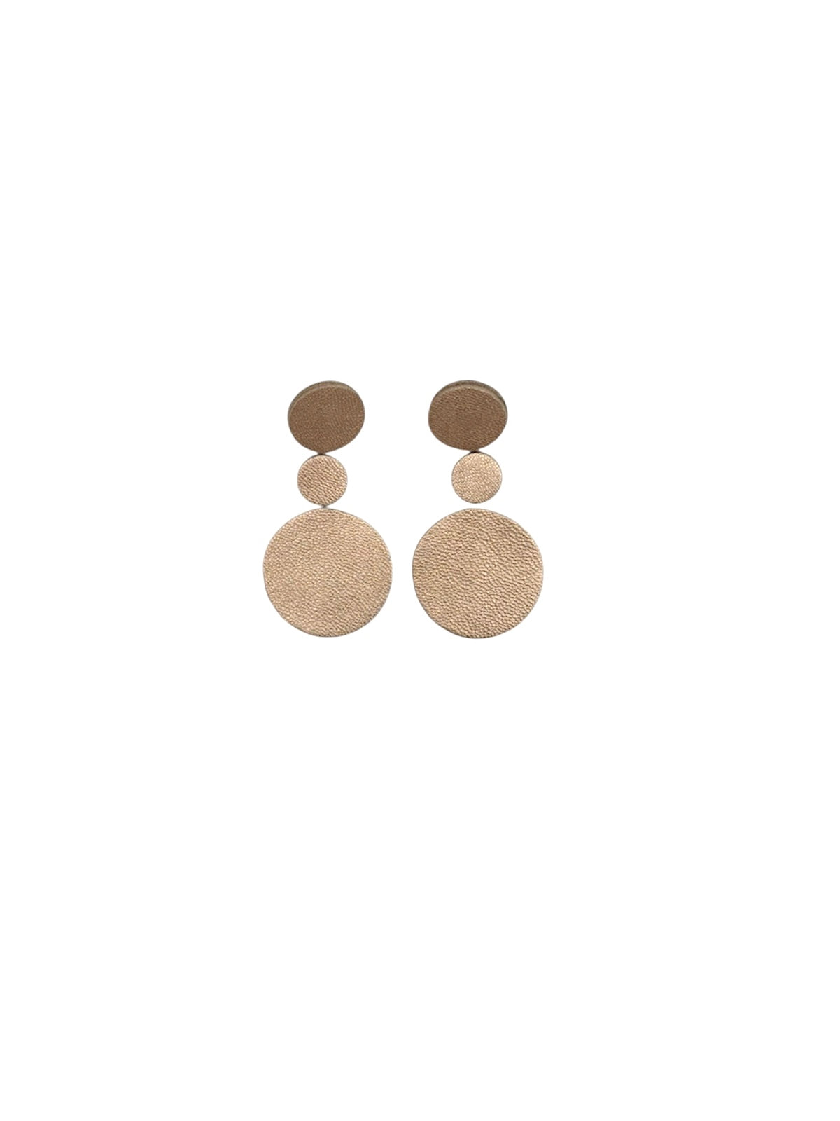 Handmade leather Earrings with silver hooks