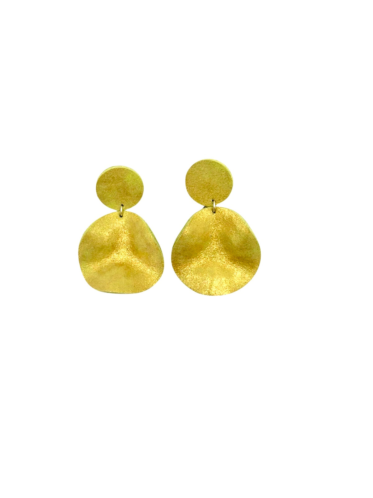Handmade leather Earrings with silver hooks