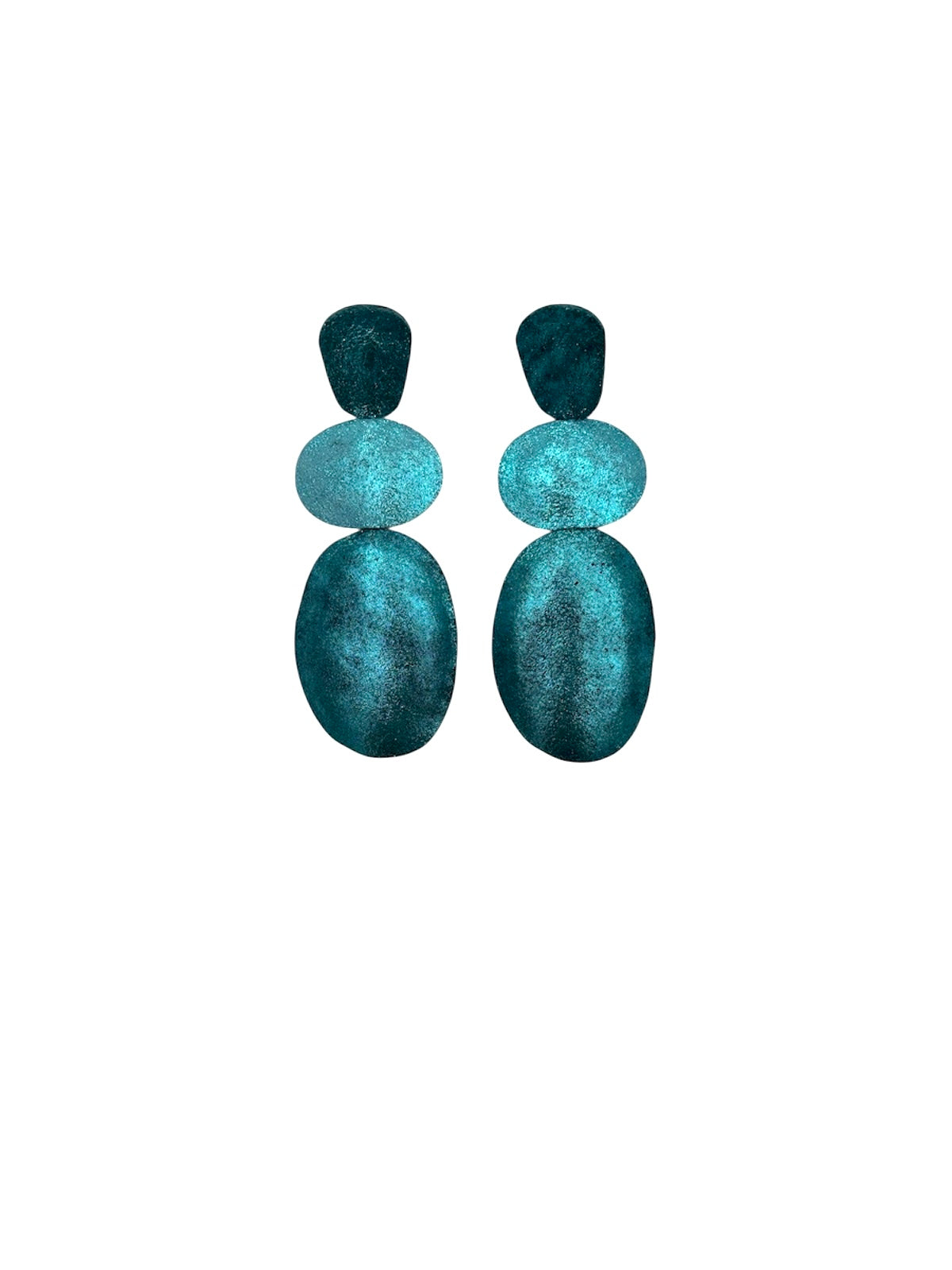 Handmade leather Earrings with silver hooks