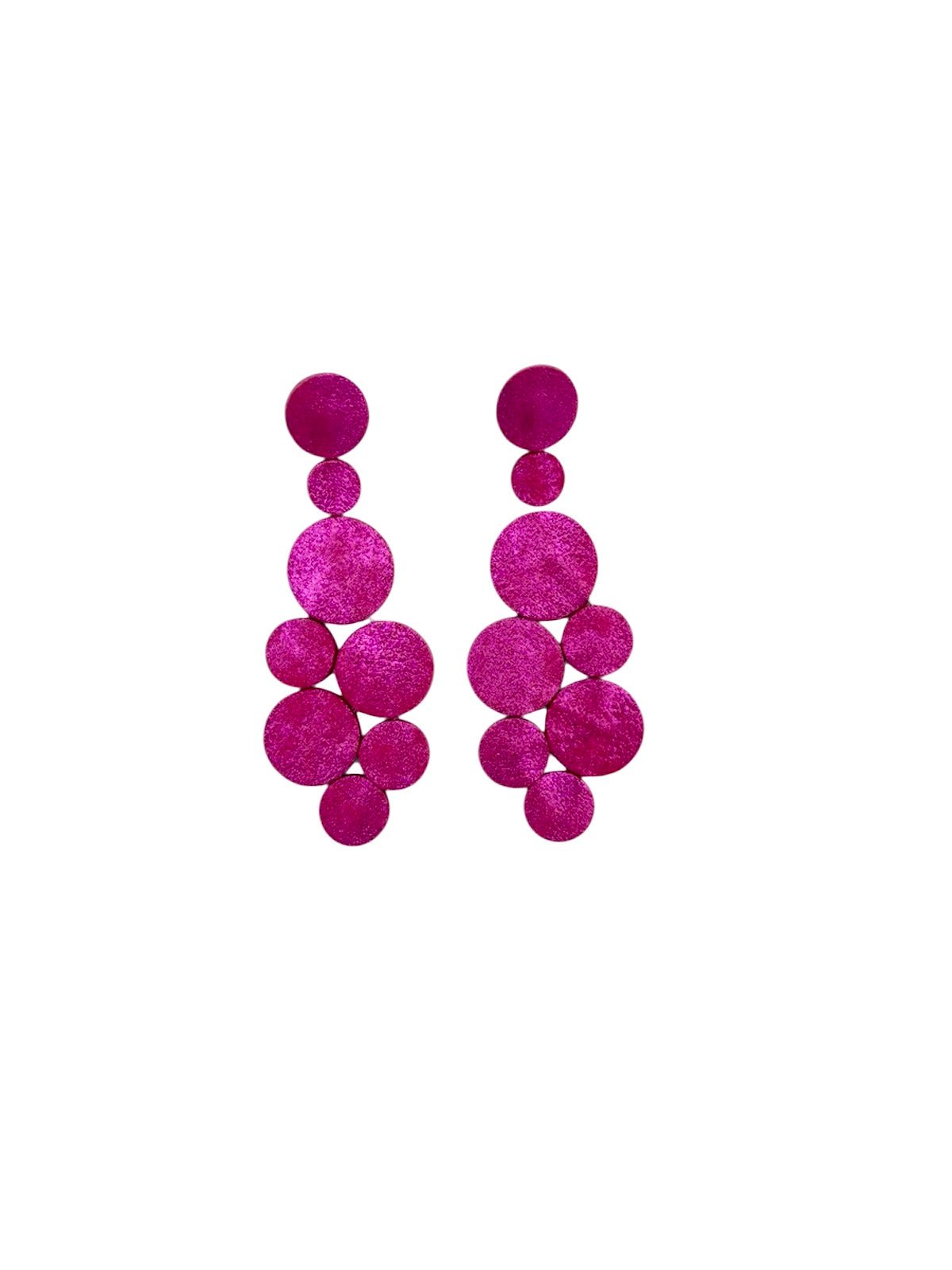 Handmade leather Earrings with silver hooks