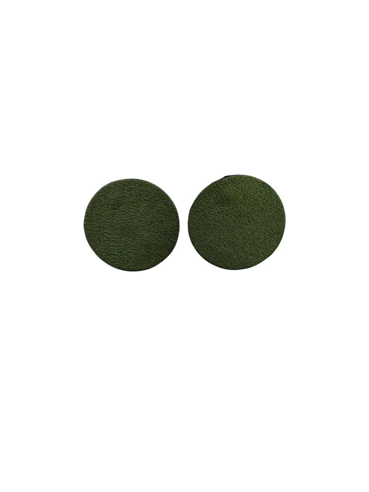 Handmade leather Earrings with silver hooks