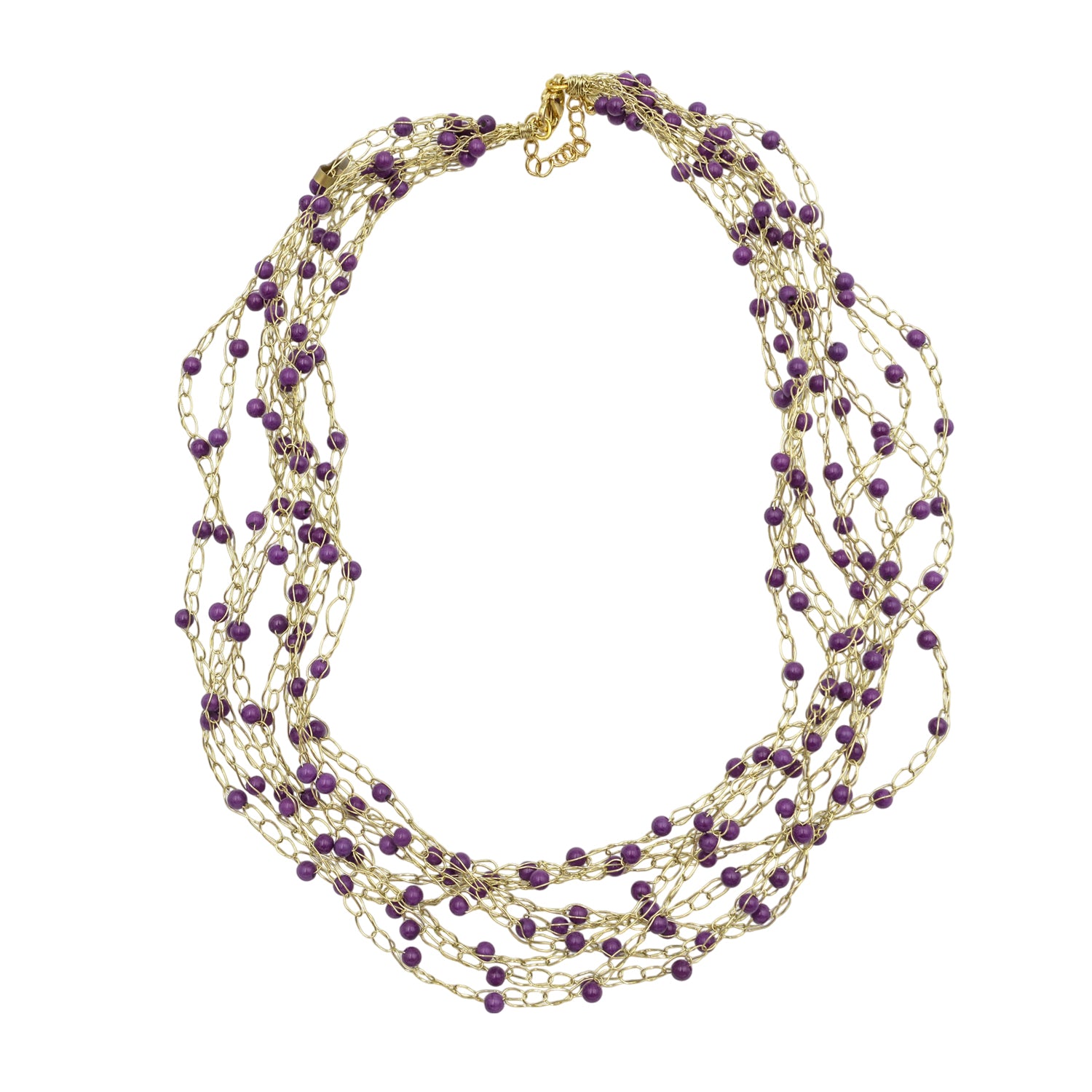 Handmade Necklace in Wire Crochet