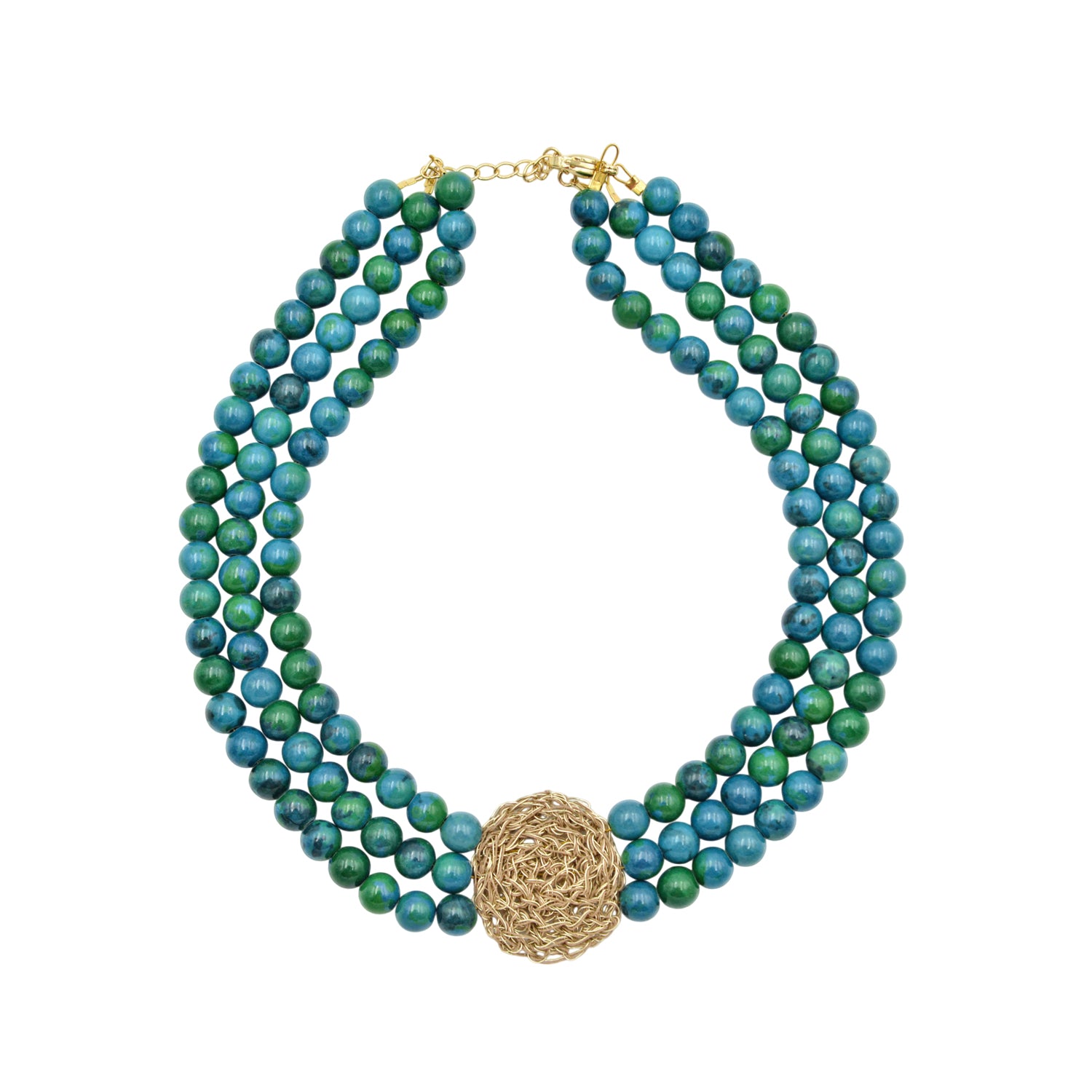 Handmade Necklace in Wire Crochet