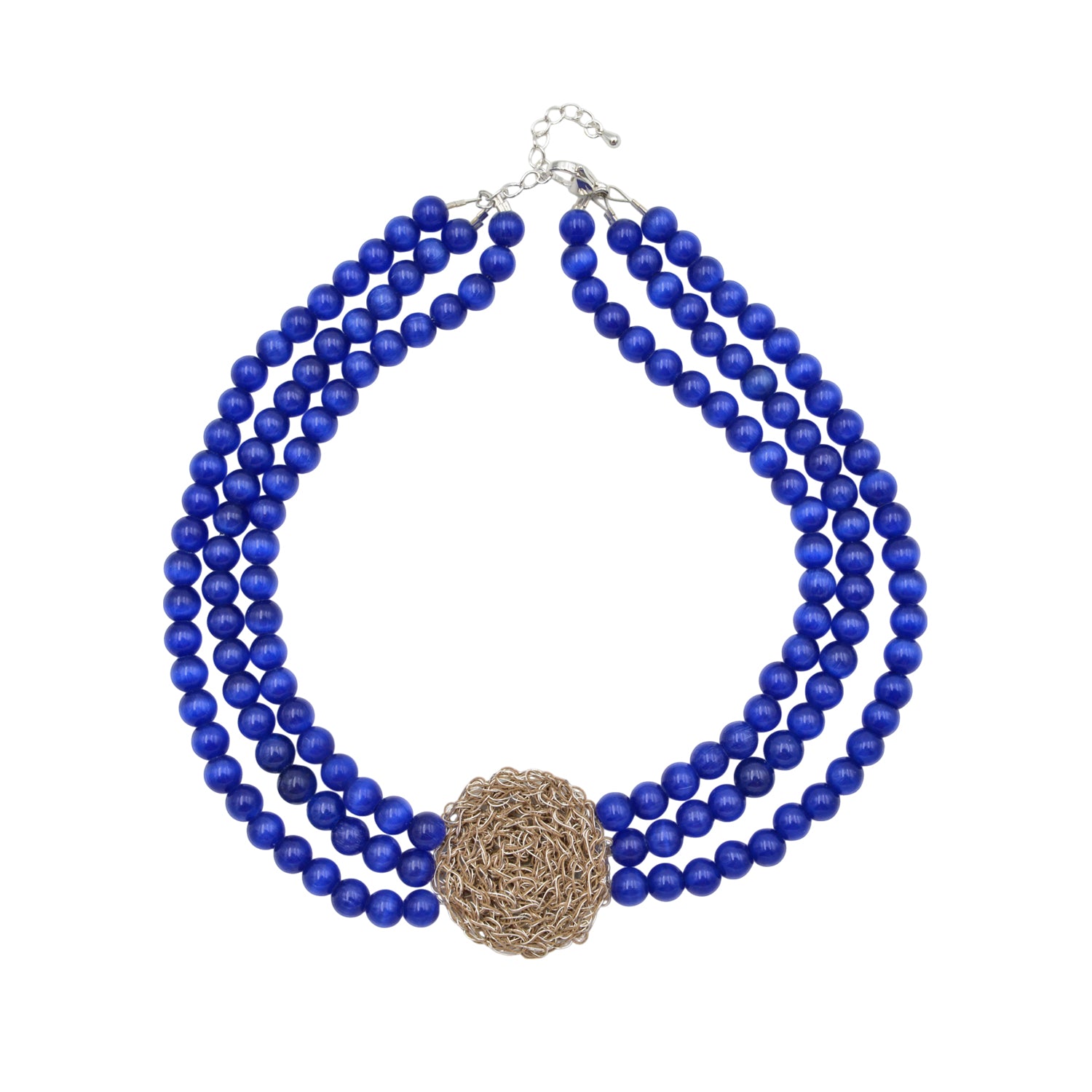 Handmade Necklace in Wire Crochet