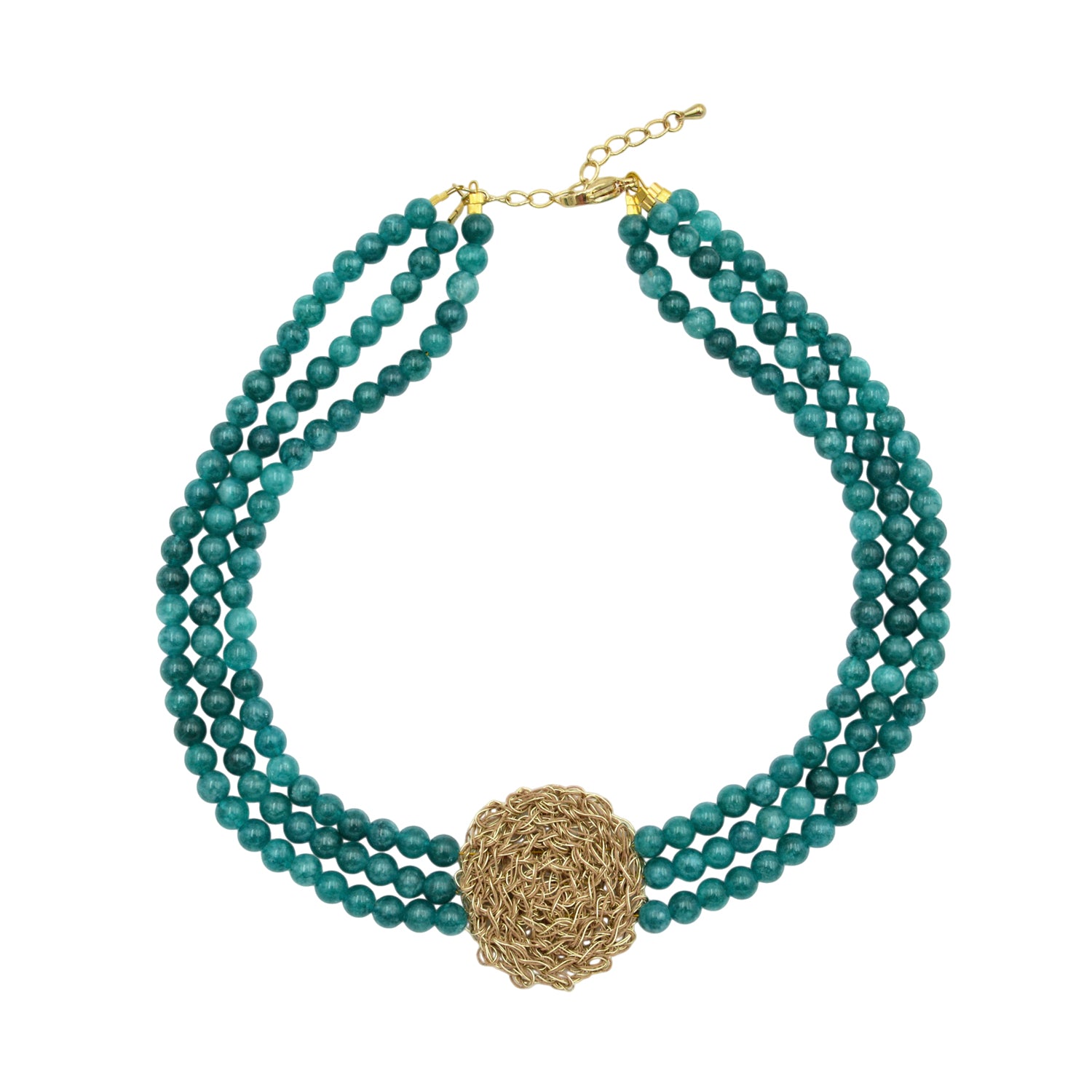 Handmade Necklace in Wire Crochet