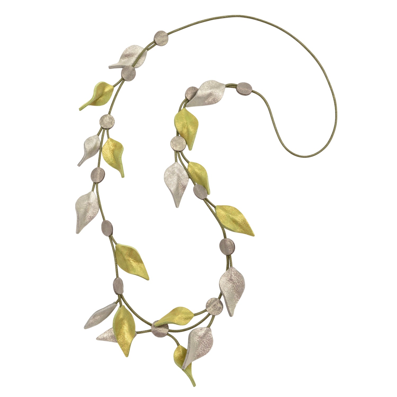 Handmade leather necklace