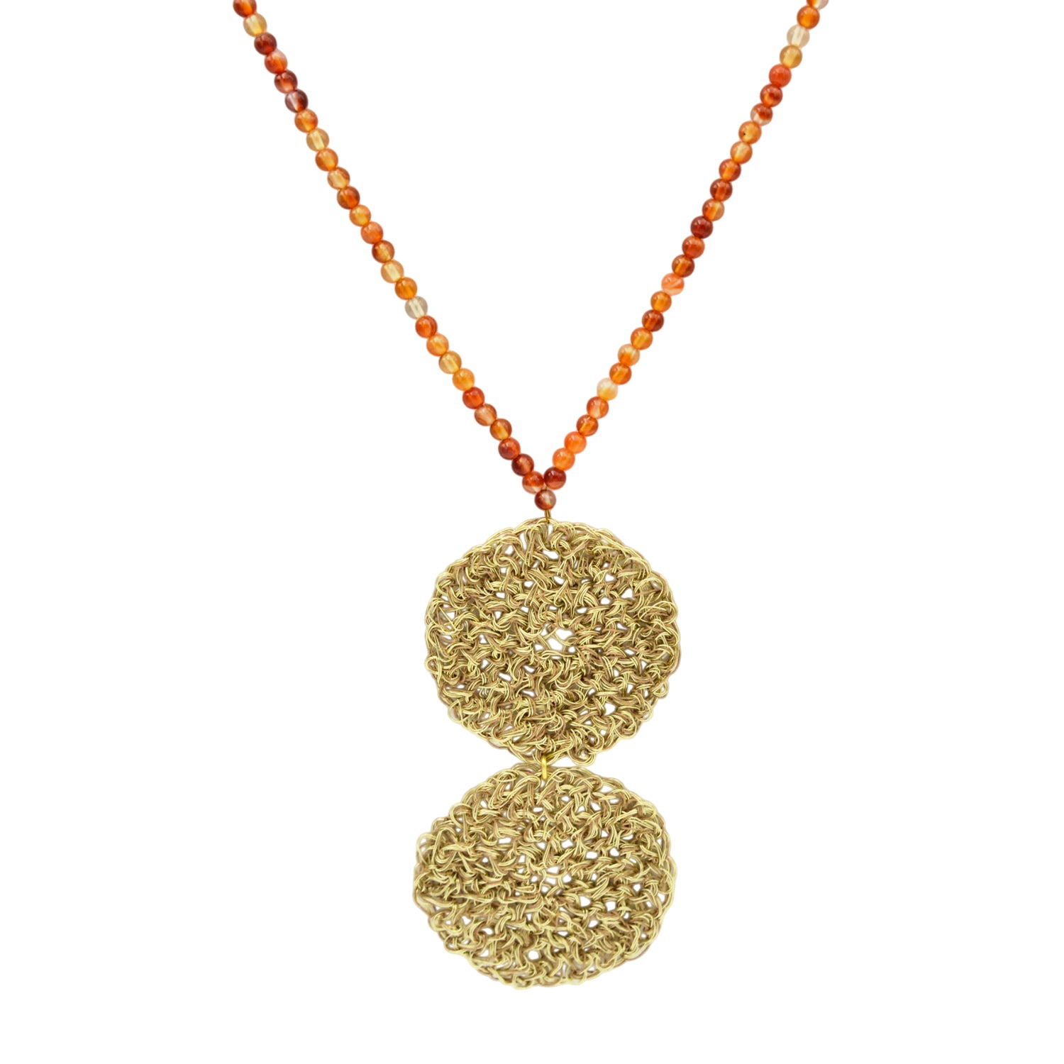 Handmade Necklace in Wire Crochet
