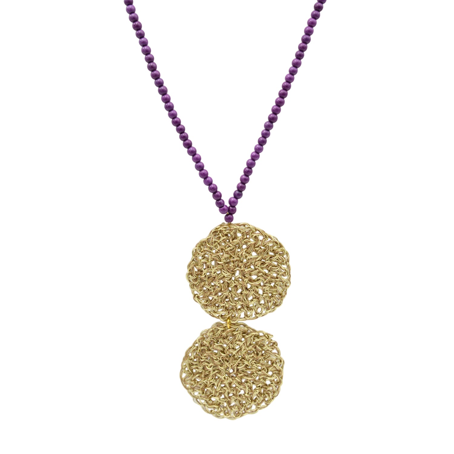 Handmade Necklace in Wire Crochet