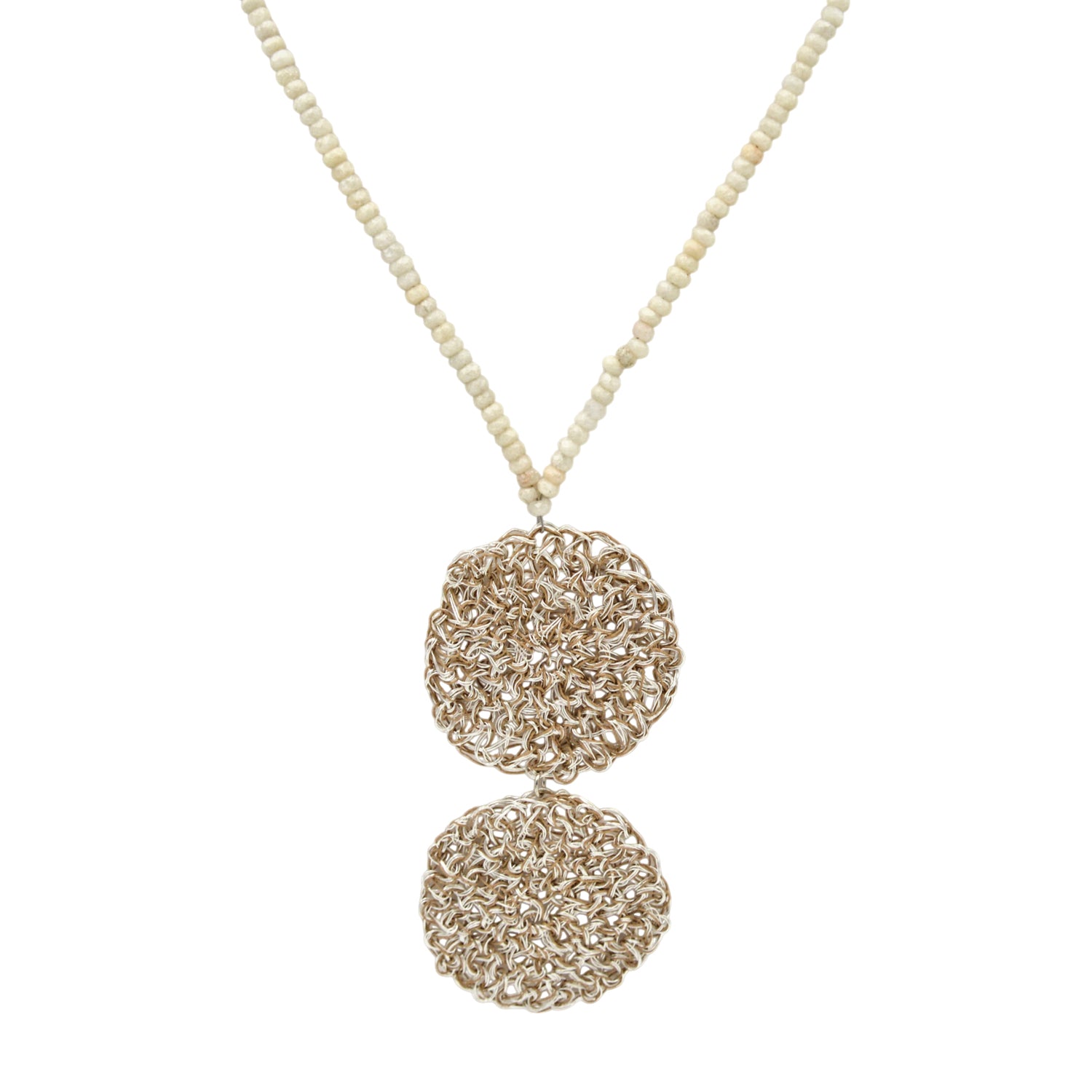 Handmade Necklace in Wire Crochet