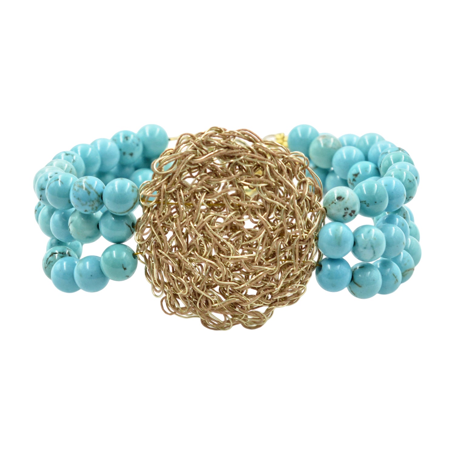 Handmade Bracelet in Wire Crochet