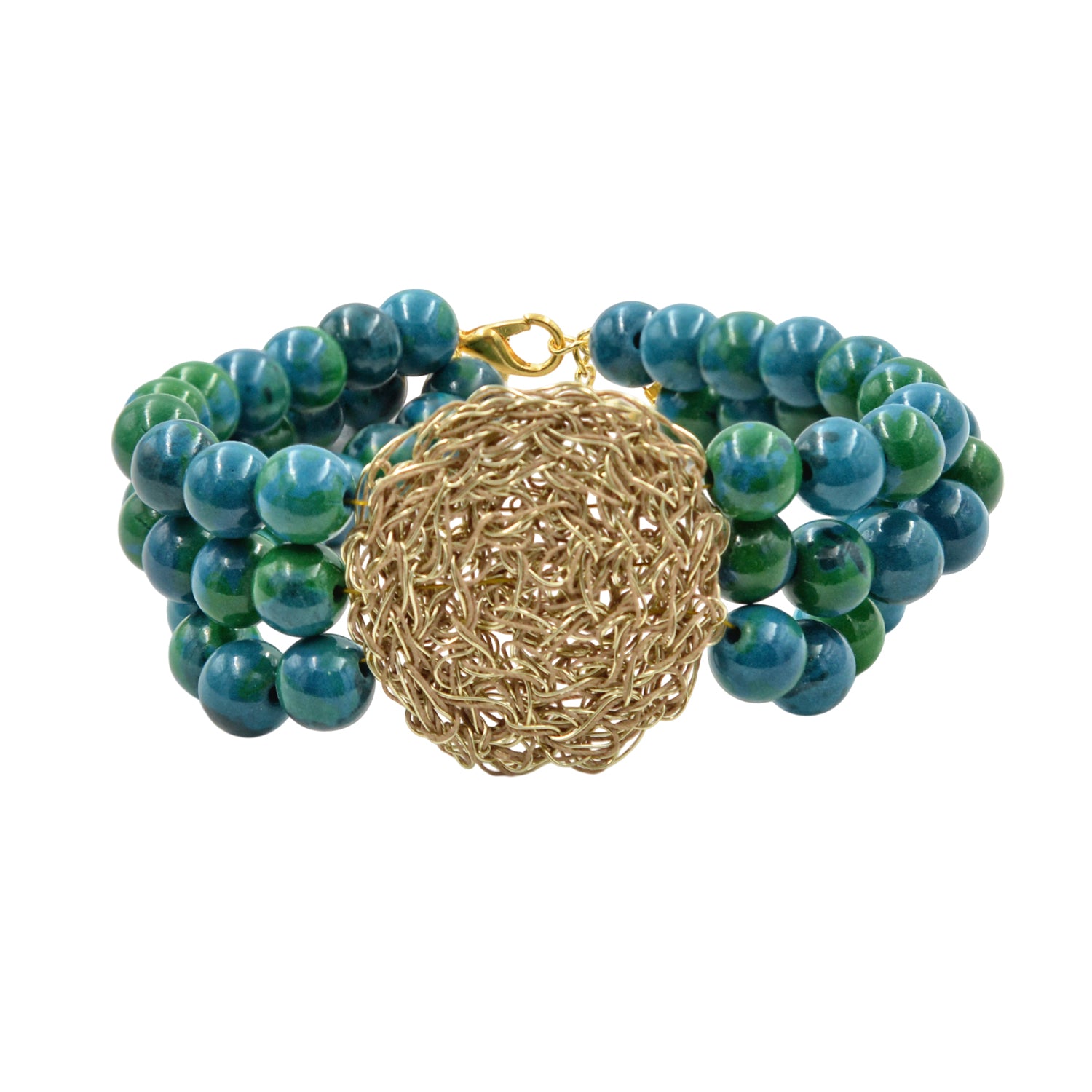 Handmade Bracelet in Wire Crochet